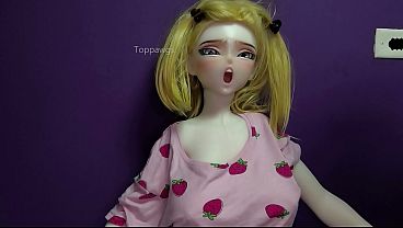 BBC fucking good sexy blond anime doll