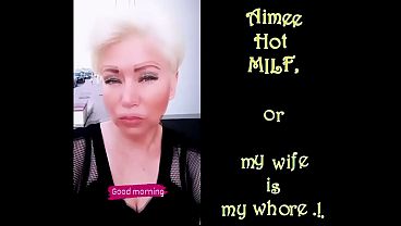 My slut and bitch wife, her beautiful big natural tits with large nipples, and my cock in her sweet mouth and anal plugs…))