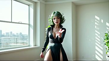 Saitama Stretches Tatsumaki’s Anus with His Big Cock – One Punch Man (AI)