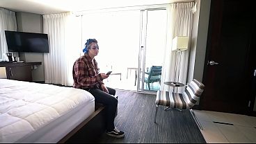 Pale skin White girl fucks big cock