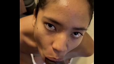 Blowjob Pov with BBC in the bathroom -amateur couple- nysdel