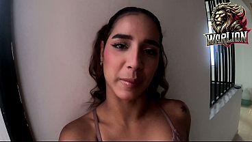 Slender Latina Sucks Massive Cock on a Rainy Afternoon in Colombia