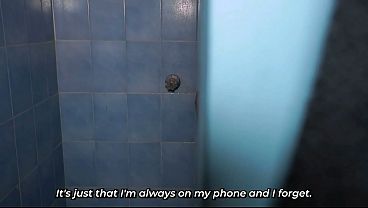 Big-bootied stepmother ends up having sex with her stepson after he plays a prank on her.