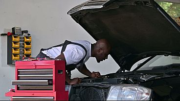 Horny Mechanic Luna Bbunny Takes An Interracial DP Pounding At The Garage GP3501