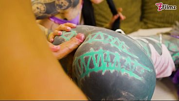 Hot ATM & ATA Action with Tattooed Girl