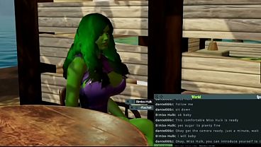 Miss Hulk ends up being dominated by a black cock