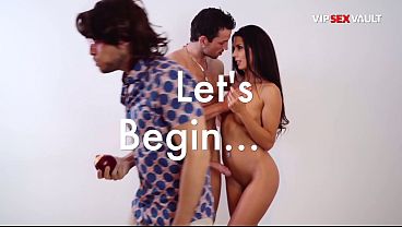 Nude Latina Fucked Standing Up… His Cock Slides In While She Holds On