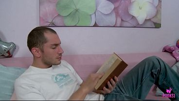 She Gags Hard On His Cock When He Takes Full Control Of The Blowjob!