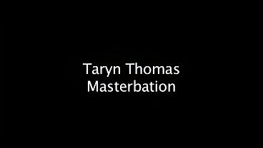 Taryn Plays With A Glass Dildo That She Pushes Into Her Moist Pussy