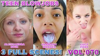 Teen Blowjob Compilation Vol 70 – 3 Full Big DIck POV Blowjobs – Lucy Foxx, Harmony Wonder, Alessandra Noir