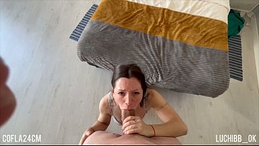 trying to put my giant 2 meter neighbor’s huge white cock in my mouth