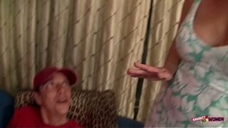 Busty stepmom Joclyn Stone eats ass and jumps on a hard dick