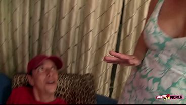 Busty stepmom Joclyn Stone eats ass and jumps on a hard dick