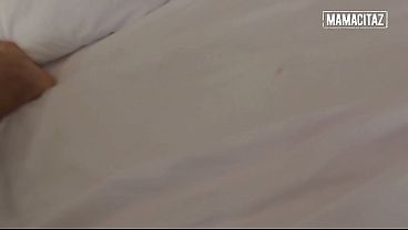 Thick Latina Bent Over in Doggy, Oiled Ass Spread Wide for His Cock
