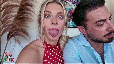 Two blonde strawberry twins play with their feet on Francis X’s cock – Footjob, Foot worship and Cum on feet